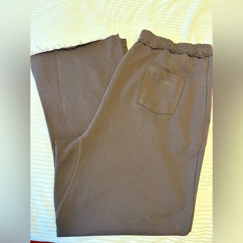 Gymshark Chocolate Brown Wide-Leg Track Pants